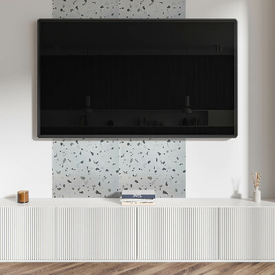 Négyzet alakú pvc falpanel Művészi design foltokkal