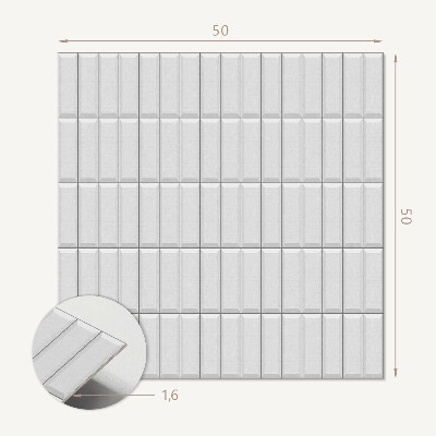 Négyzet alakú falpanel Sima mozaik geometrikus változatban