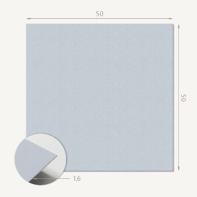 Négyzet alakú pvc falpanel Világoskék akcentus a designban