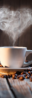 Ablak roló Egy csésze kávéval