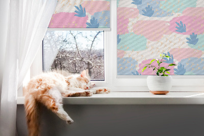 Árnyékoló ablakra Nyomok egy színes háttérrel