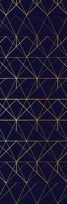 Ablak roló Háromszögekbe kapcsolt sárga vonalak