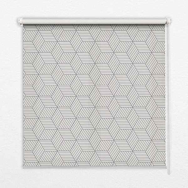 Sötétítő roló ablakra 3d négyzetek csíkokkal