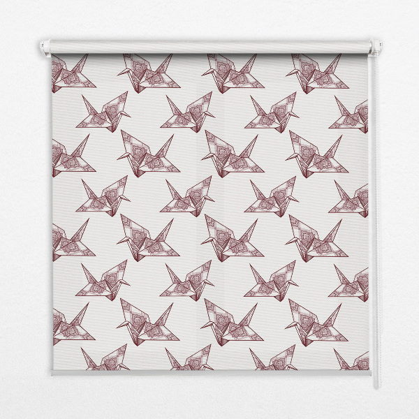 Sötétítő roló ablakra Hattyúk origami