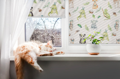 Roló ablakra Állatok és növények
