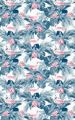 Ablak roló Trópusi növények és flamingók