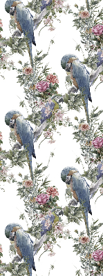 Ablak roló Papagájok a virágokon