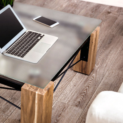 Edzett üveglap négyzetes asztalhoz, félig áttetsző