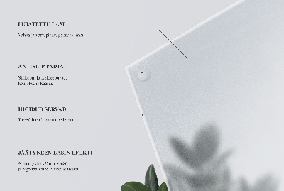 Edzett üveglap négyzetes asztalhoz, félig áttetsző