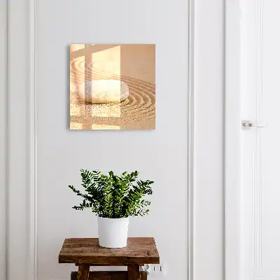 Kulcstartó szekrény falra Kő a homokon, lágy hullámok