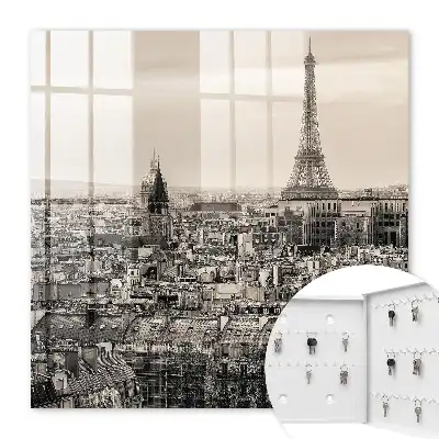 Kulcstároló doboz Városi elegancia az Eiffel-toronnyal