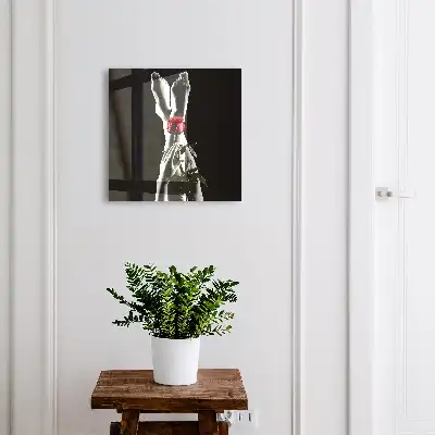 Kulcstartó szekrény falra Egy fehér és piros rózsa eleganciája
