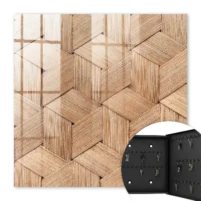Kulcstároló szekrény A fonatminta jellegének geometriája