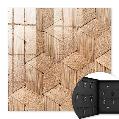 Kulcstároló szekrény A fonatminta jellegének geometriája
