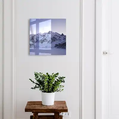 Kulcstartó szekrény falra Az égbolt téli fensége, a hegyek