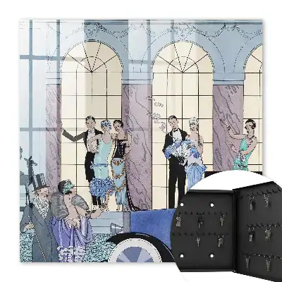 Kulcsdoboz Kék elegancia stílusú parti
