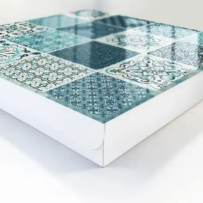 Kulcsdoboz Retro mozaik geometrikus mintákkal