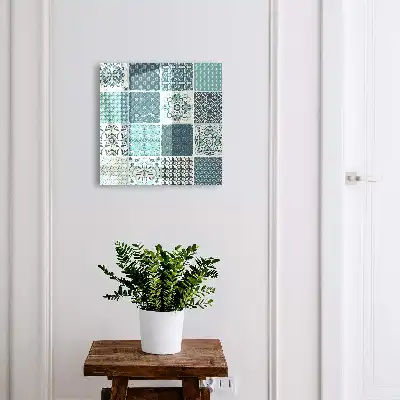 Kulcsdoboz Retro mozaik geometrikus mintákkal