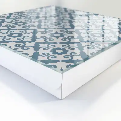 Kulcstartó szekrény Geometrikus elegancia kék árnyalatokban