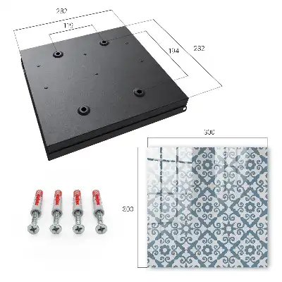 Kulcstartó szekrény Geometrikus elegancia kék árnyalatokban