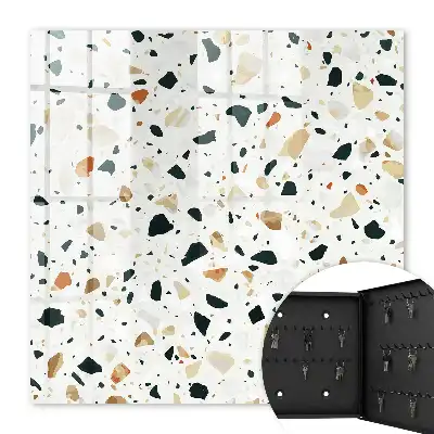 Kulcsdoboz Természetes árnyalatú terrazzo minta