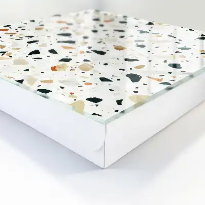 Kulcsdoboz Természetes árnyalatú terrazzo minta