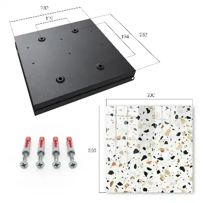 Kulcsdoboz Természetes árnyalatú terrazzo minta