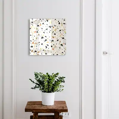 Kulcsdoboz Természetes árnyalatú terrazzo minta