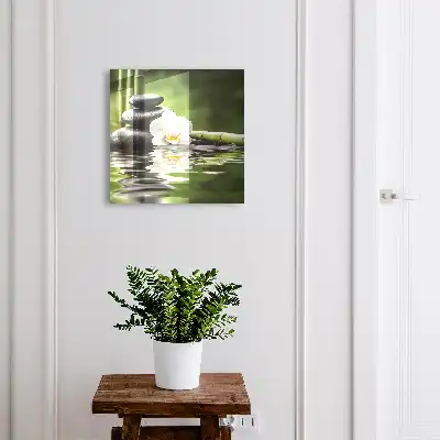 Kulcstartó szekrény Orchidea zen kövek vízben
