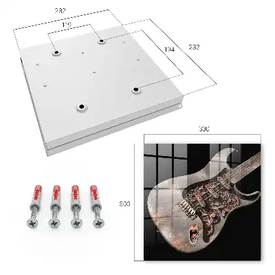 Kulcsdoboz Mechanikus gitár fogaskerekekkel és fogaskerekekkel