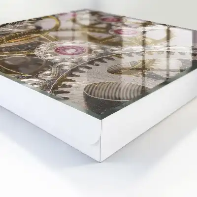 Kulcstartó szekrény falra Mechanikus elegancia színes díszítésekkel