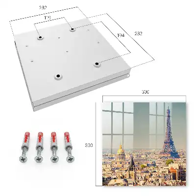 Kulcstároló szekrény Eiffel-torony a háttérben