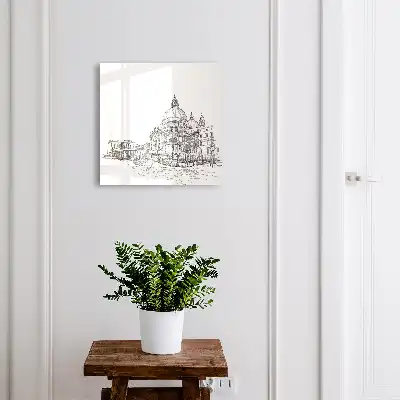 Kulcstartó szekrény falra Velencei gondolavonalak