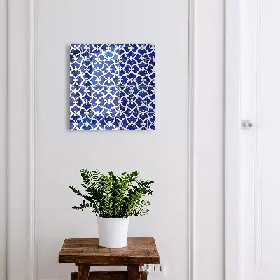 Kulcstároló szekrény Geometrikus fehér csempék mintákkal