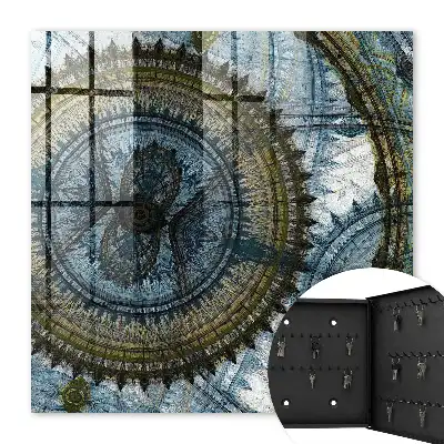 Kulcstartó szekrény falra Geometrikus mandala harmónia motívum