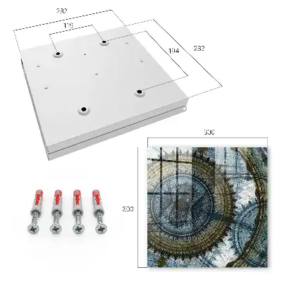 Kulcstartó szekrény falra Geometrikus mandala harmónia motívum