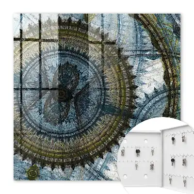 Kulcstartó szekrény falra Geometrikus mandala harmónia motívum