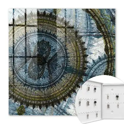 Kulcstartó szekrény falra Geometrikus mandala harmónia motívum