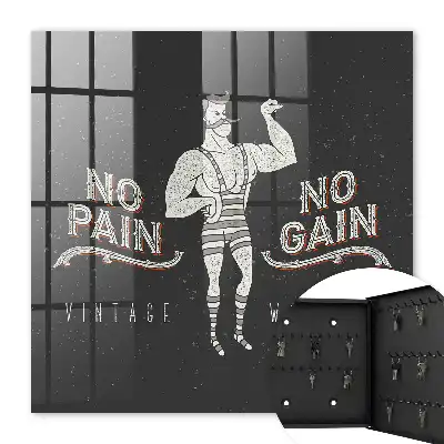 Kulcstároló doboz Retro strongman motivációs felirat