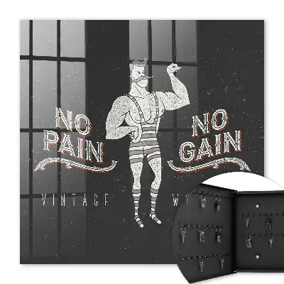 Kulcstároló doboz Retro strongman motivációs felirat