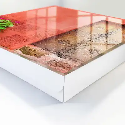 Kulcsdoboz Piros homlokzatú fa ajtó