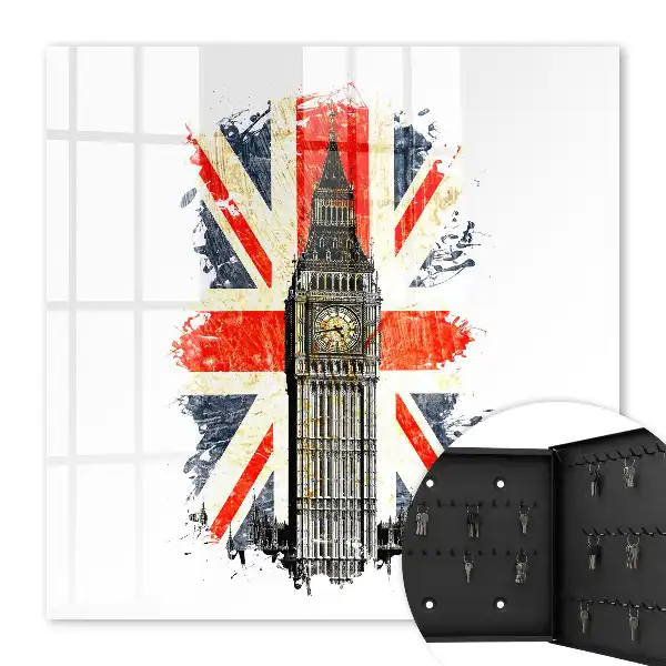 Kulcstároló doboz Brit zászló szimbólum