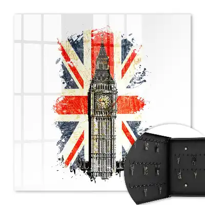 Kulcstároló doboz Brit zászló szimbólum