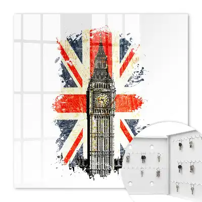 Kulcstároló doboz Brit zászló szimbólum