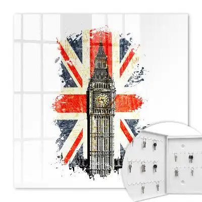 Kulcstároló doboz Brit zászló szimbólum
