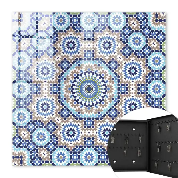 Kulcstároló doboz Keleti mozaik geometrikus mintákban