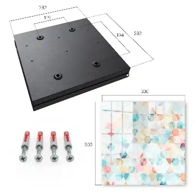 Kulcstartó szekrény Geometrikus pasztell minták