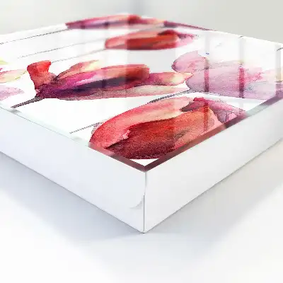 Kulcstároló szekrény Piros és rózsaszín tulipánok