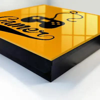 Kulcstartó szekrény Gamerpad és narancssárga felirat