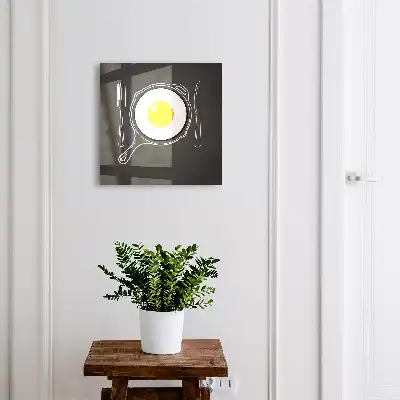 Kulcstartó szekrény Tükörtojás fekete háttérrel